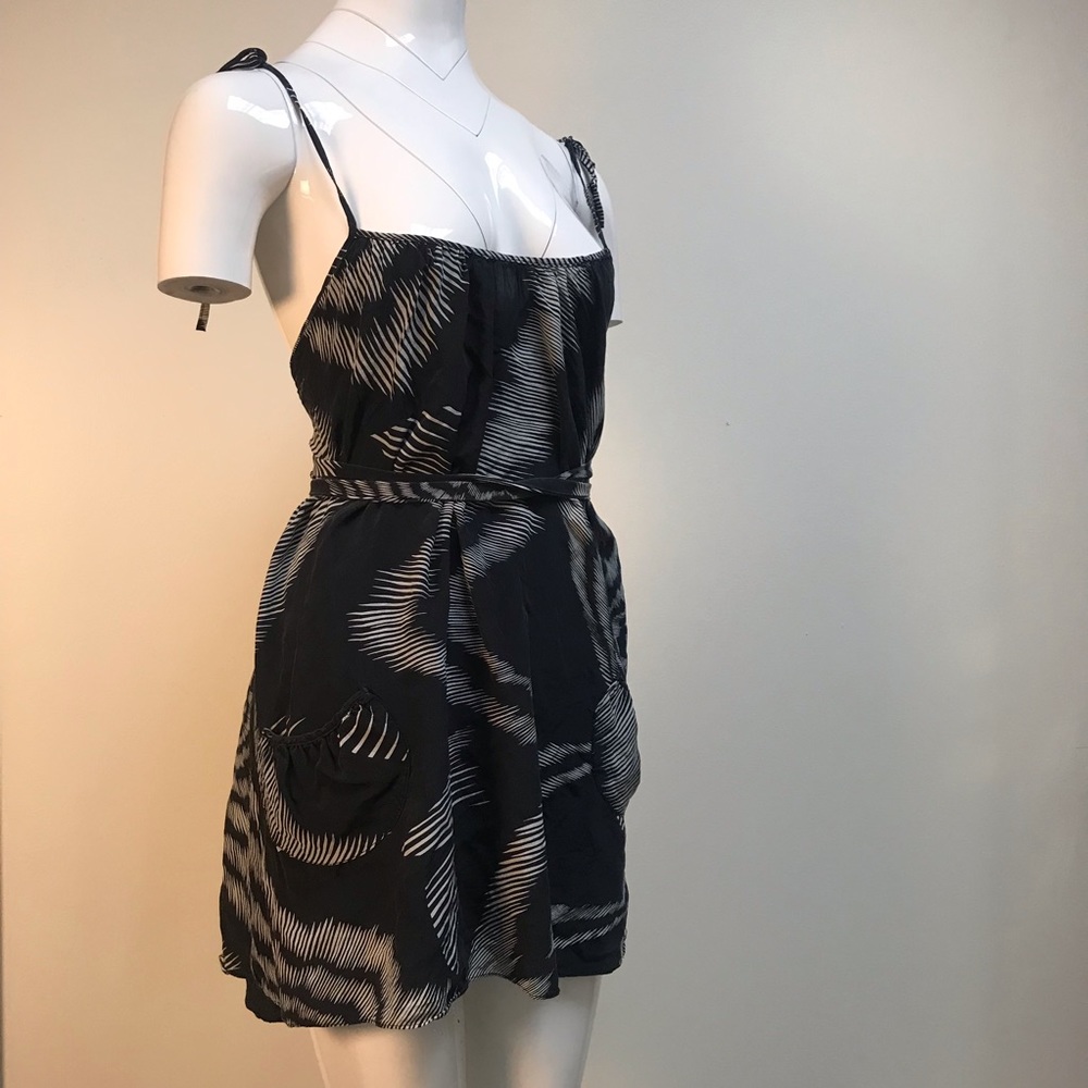Sigal A striped spaghetti strap mini summer dress